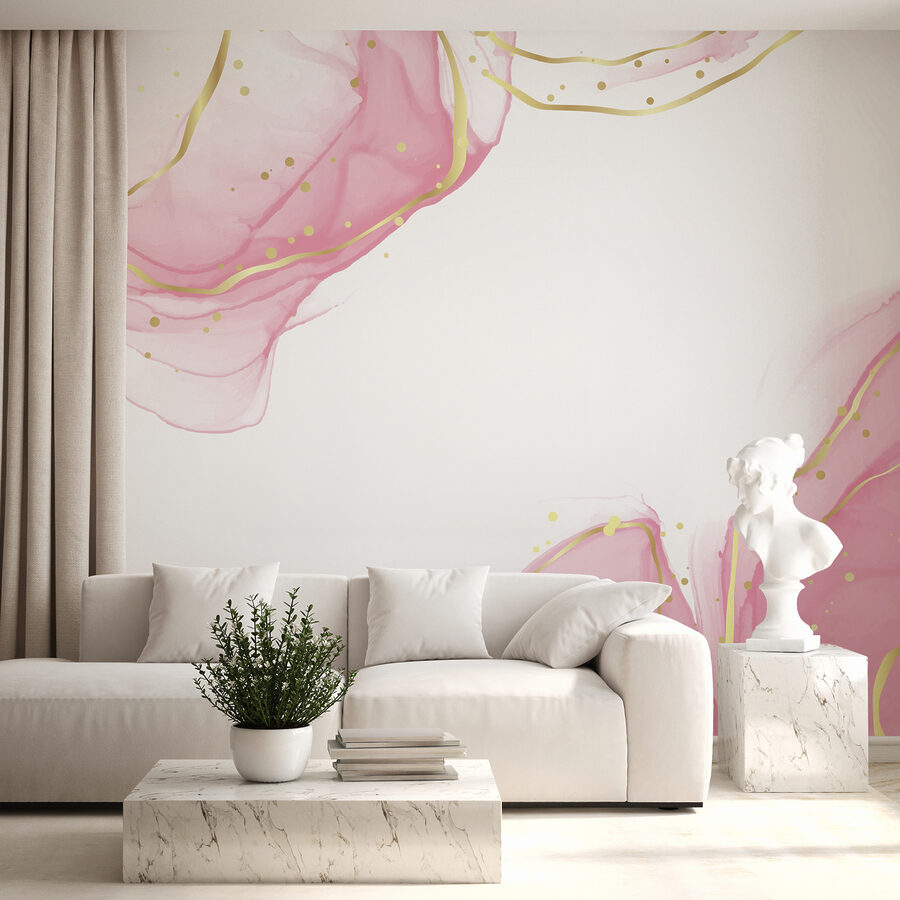Roze swirls met gespikkelde accenten. Roze swirls met gespikkelde accenten.