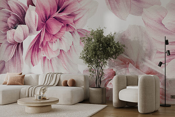 Delicate bloemen in zachte pasteltinten. Delicate bloemen in zachte pasteltinten.