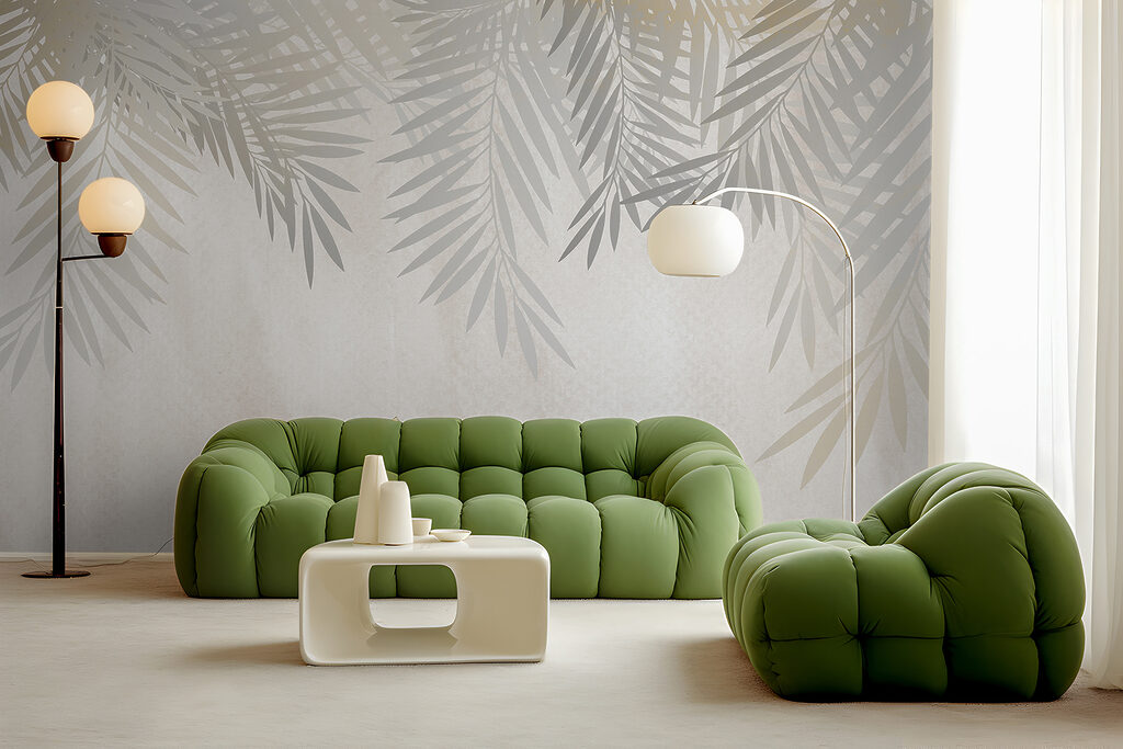 Delicate leaves on a soft background