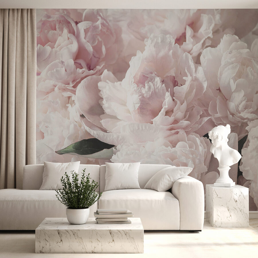 Groep roze bloemen
