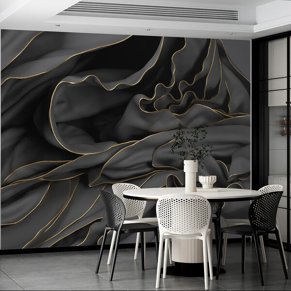 Gestructureerde stof met elegante rondingen Gestructureerde stof met elegante rondingen
