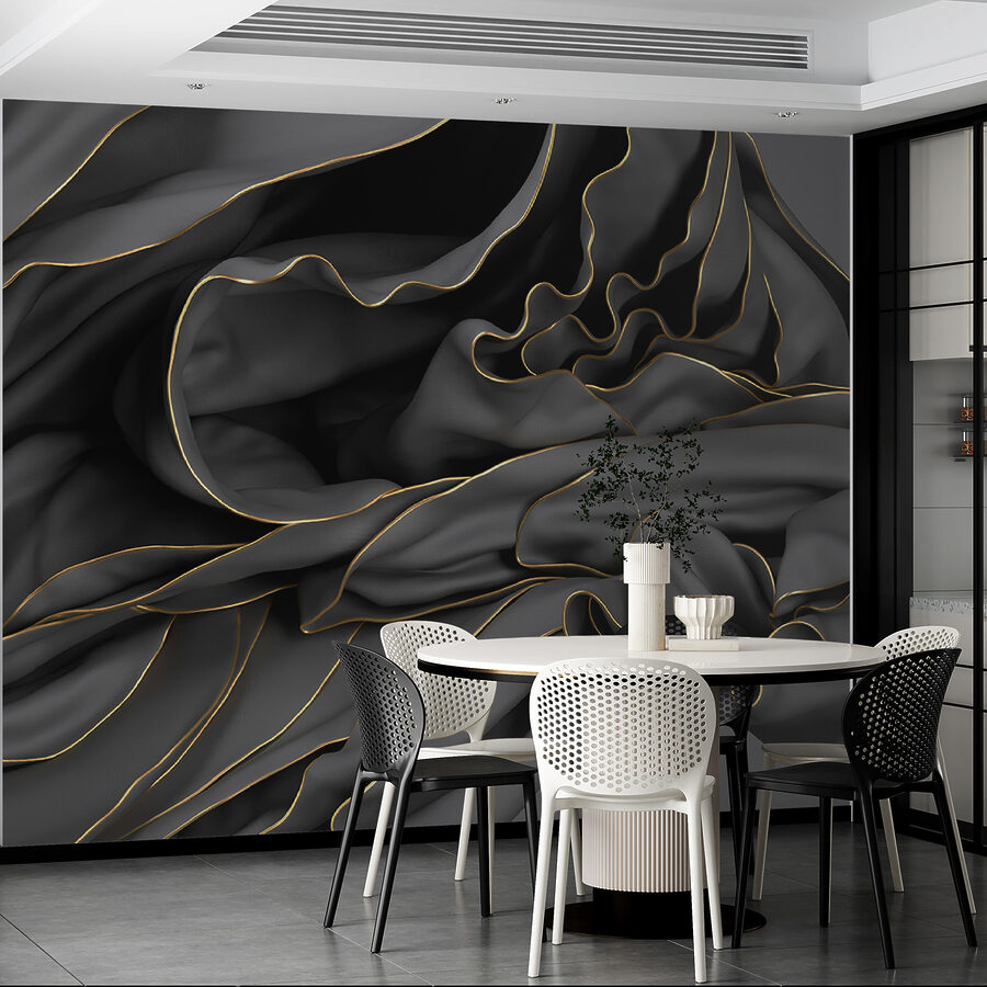 Gestructureerde stof met elegante rondingen
