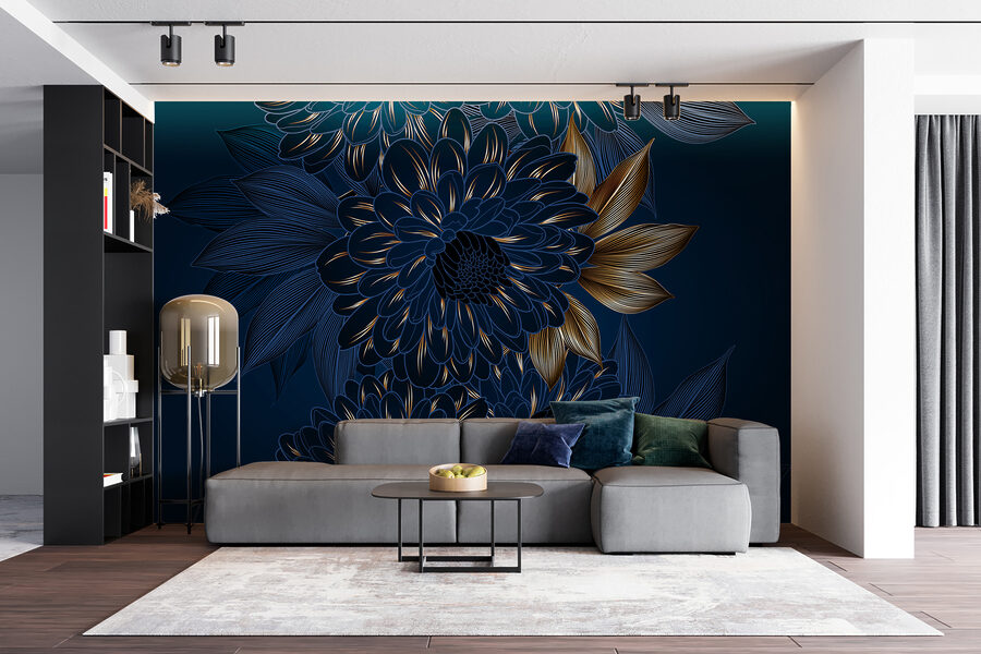 Elegant bloemenontwerp op donkere achtergrond