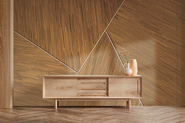 Artistiek patroon van houten lambrisering. Artistiek patroon van houten lambrisering.