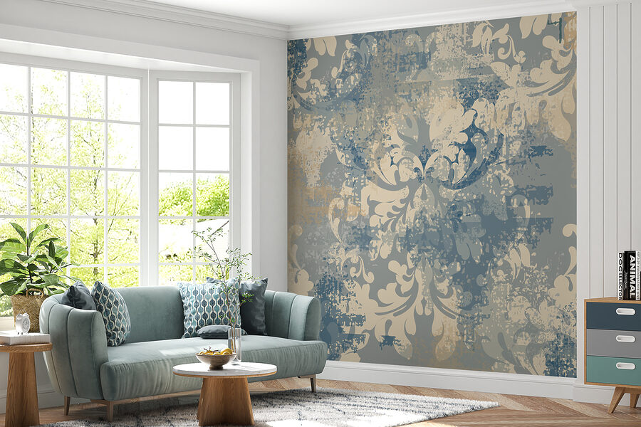 Elegant ontwerp met vintage bloemenpatroon.