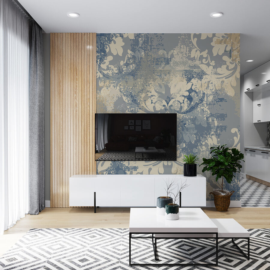 Elegant ontwerp met vintage bloemenpatroon.