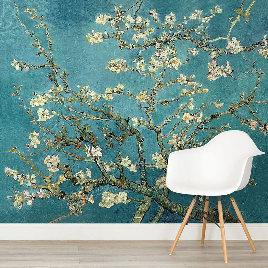 Boom met witte bloemen