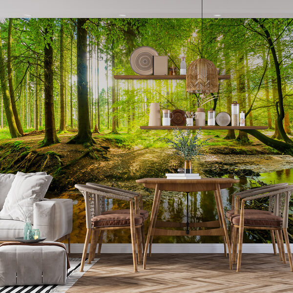 Beek in een bos Beek in een bos