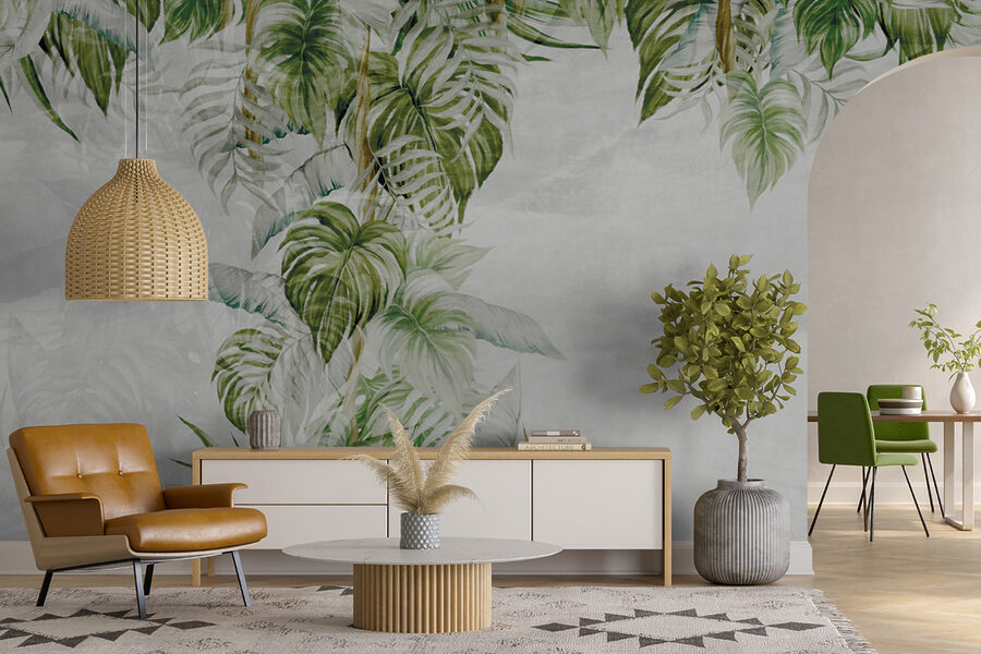 Schilderij van een tropische plant
