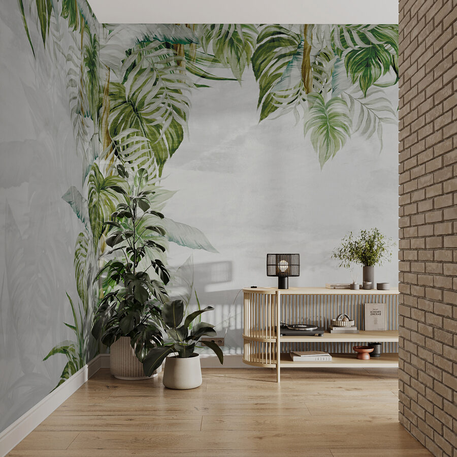 Schilderij van een tropische plant