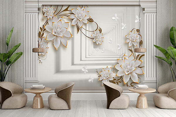 Elegant bloemenframe met butterfiles Elegant bloemenframe met butterfiles