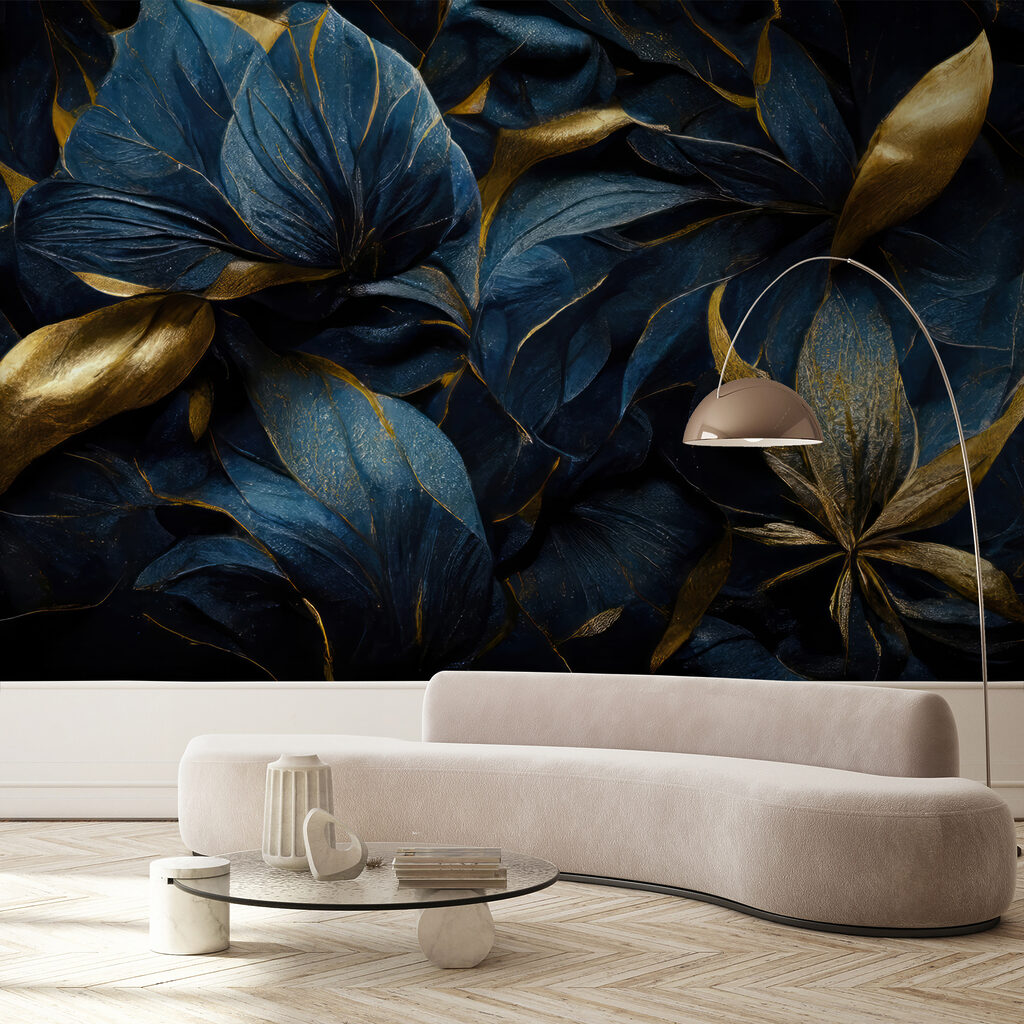 Elegant leaves in vibrant hues