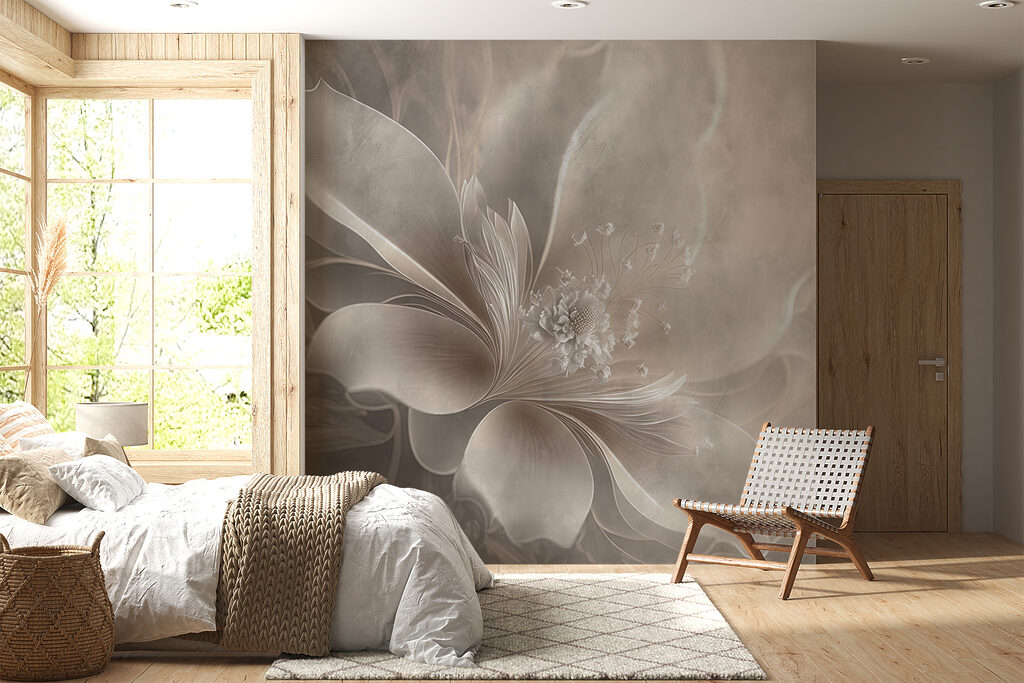 White flower with a flower on it White flower with a flower on it