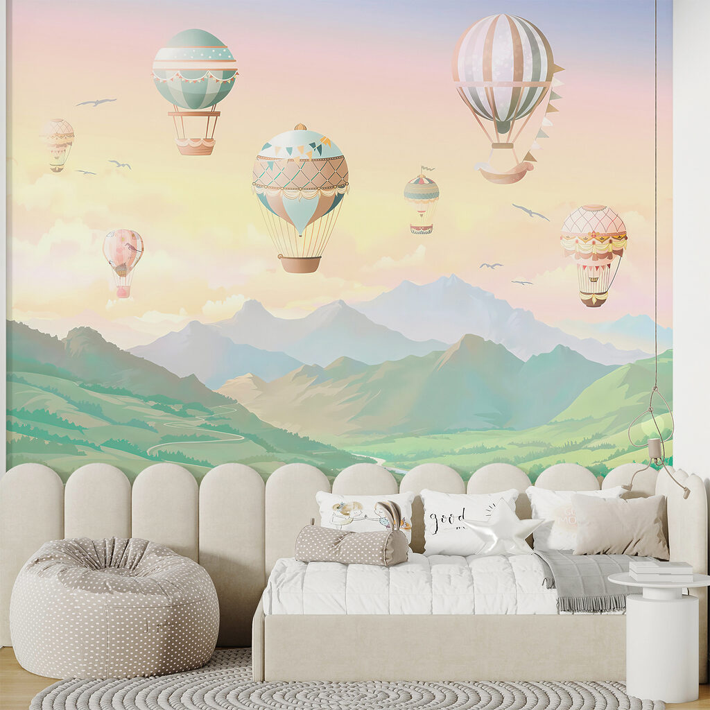 Group of hot air balloons in the sky Group of hot air balloons in the sky