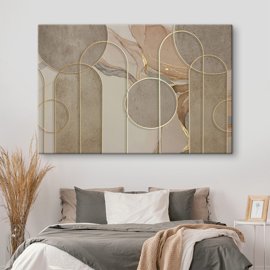 Canvas Schilderijen Een close-up van een muur - Afbeelding 3