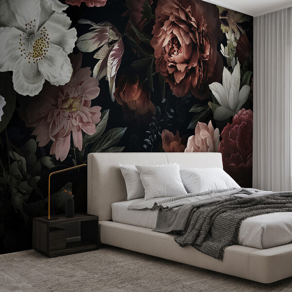 Elegante bloemen op een donkere achtergrond Elegante bloemen op een donkere achtergrond