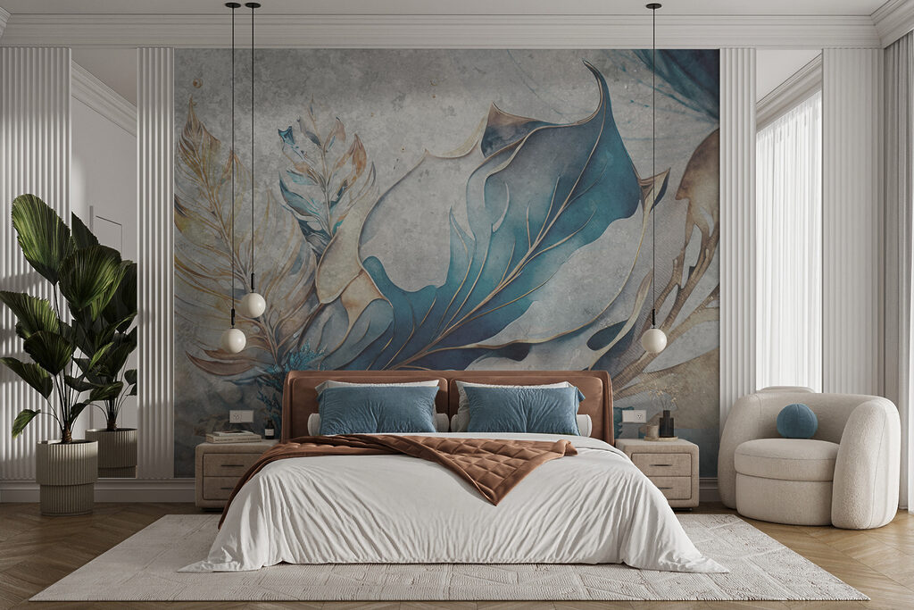 Elegant leaves in soft hues Elegant leaves in soft hues