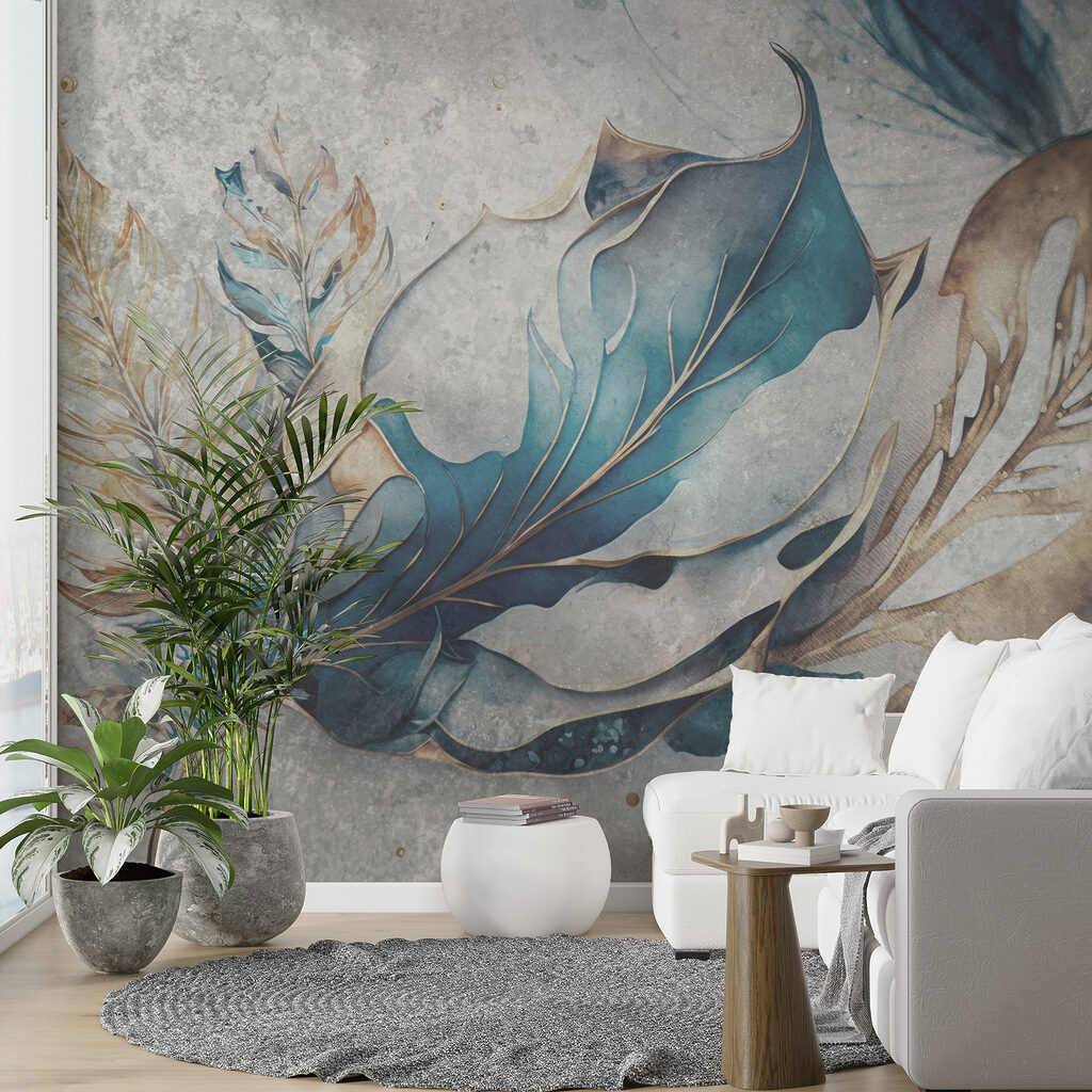 Elegant leaves in soft hues Elegant leaves in soft hues