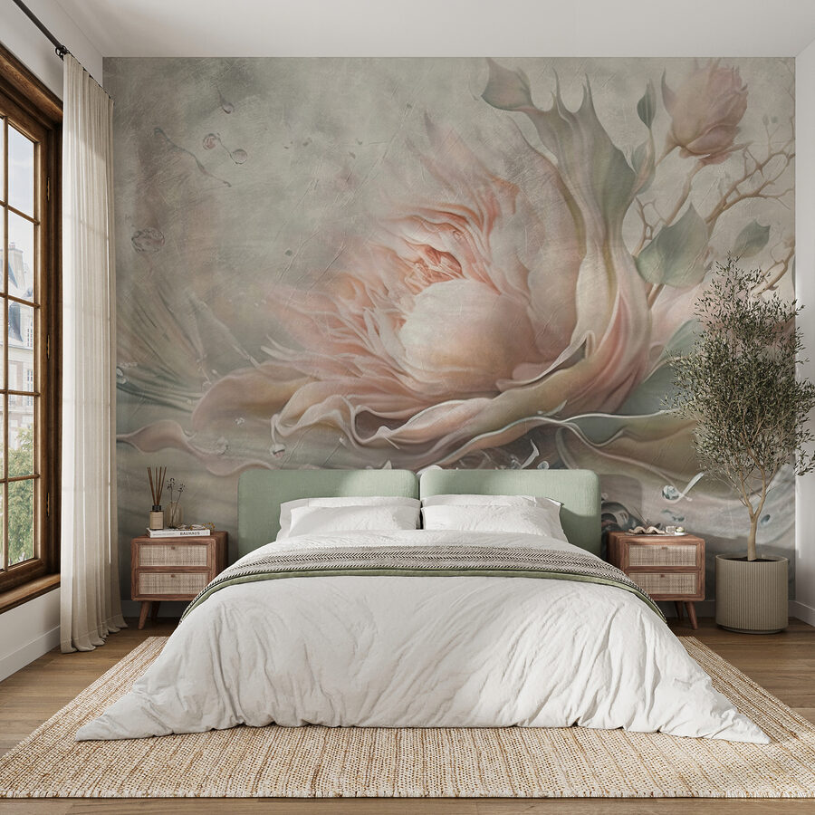 Schilderij van een bloem