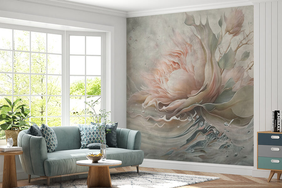 Schilderij van een bloem
