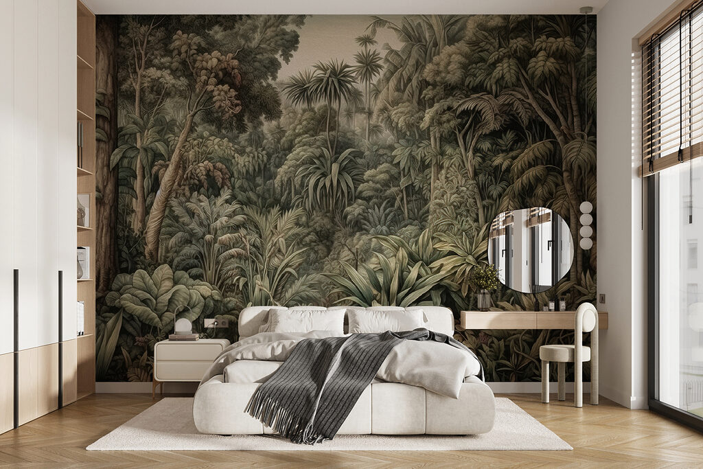 Painting of a forest