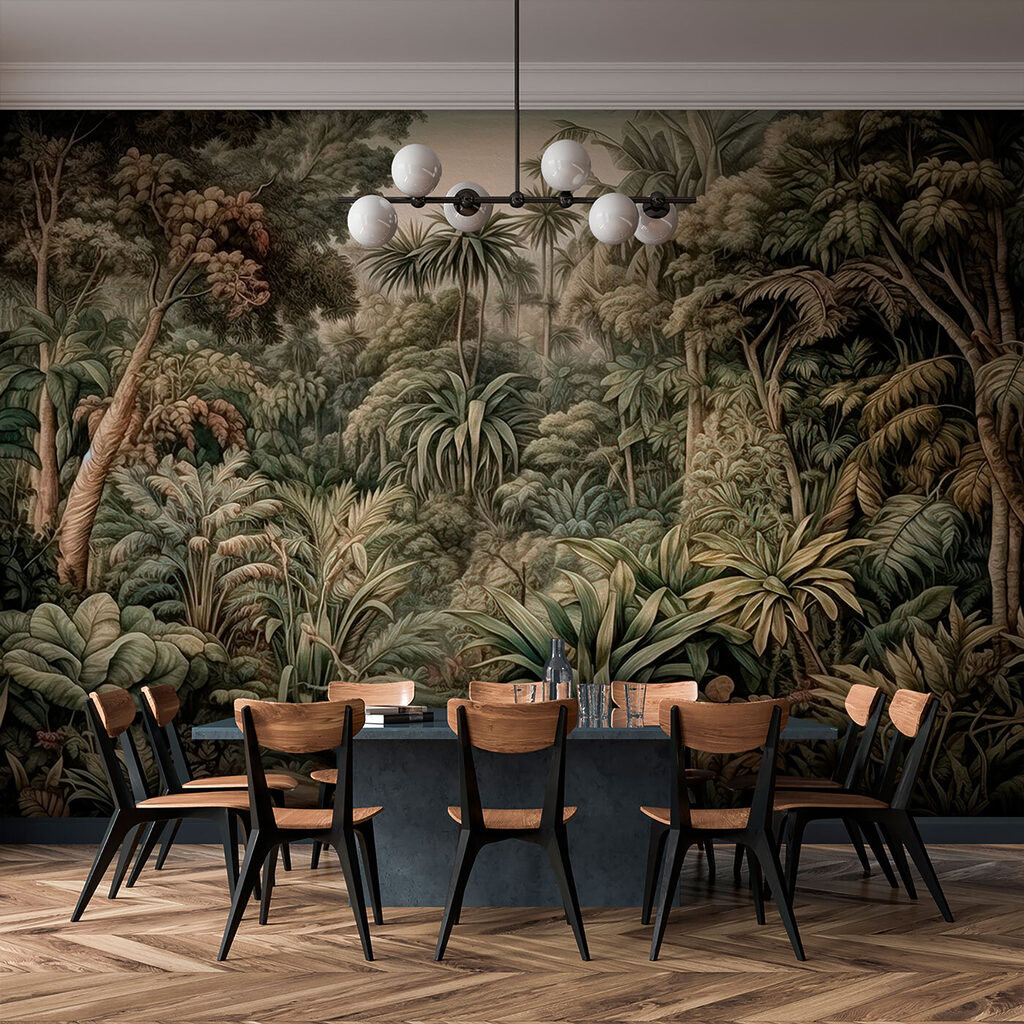 Painting of a forest