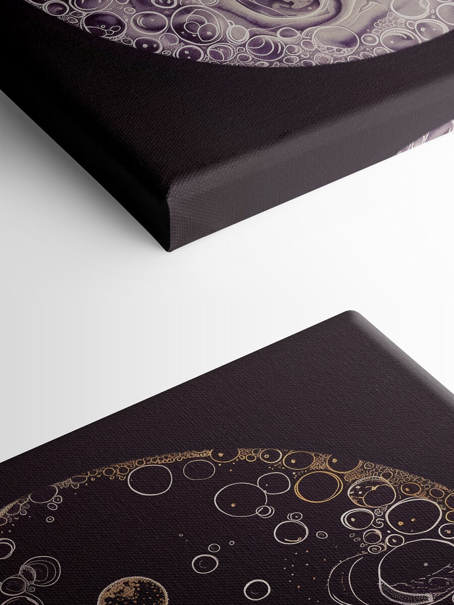 Een yin yang symbool met bubbels