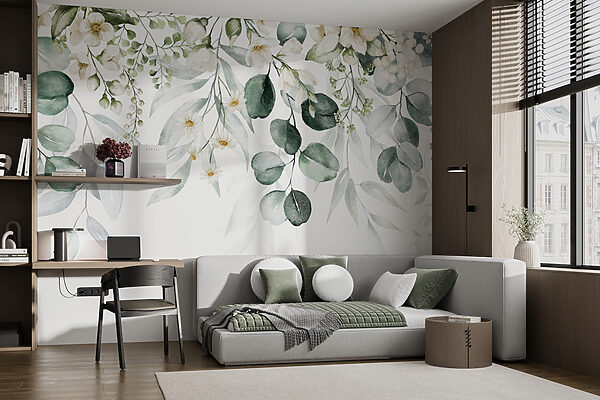 Delicaat bloemstuk in aquarel Delicaat bloemstuk in aquarel