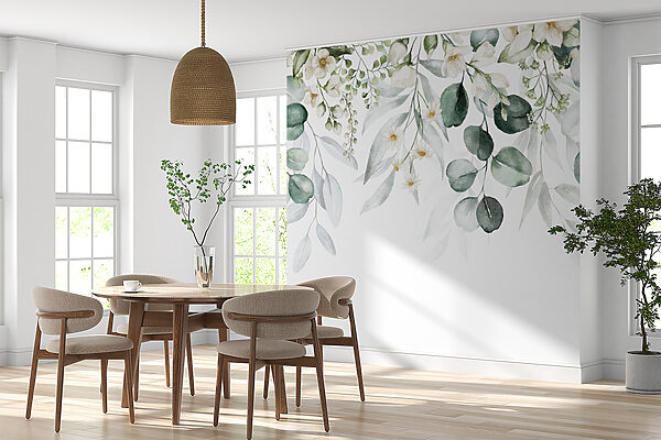 Delicaat bloemstuk in aquarel Delicaat bloemstuk in aquarel