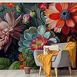 Fotobehang Levendige bloesems in prachtige kleuren