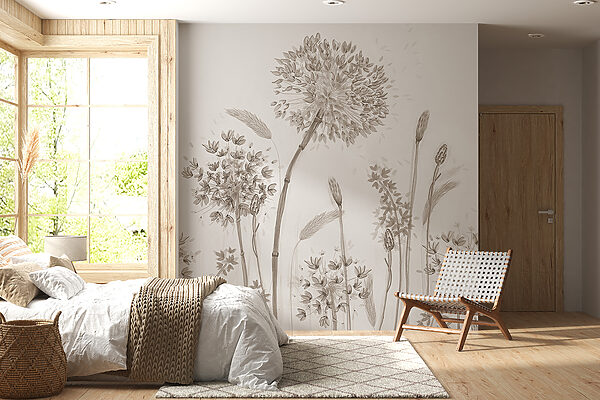 Tekening van een bloem Tekening van een bloem
