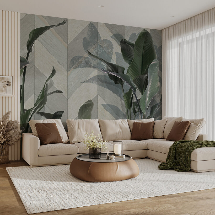 Plant met bladeren