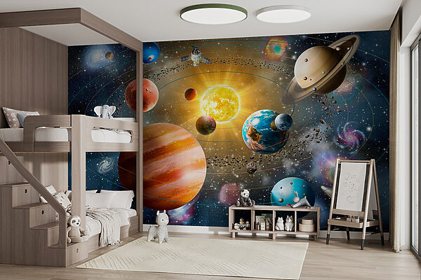 Planeten en sterren in de ruimte Planeten en sterren in de ruimte