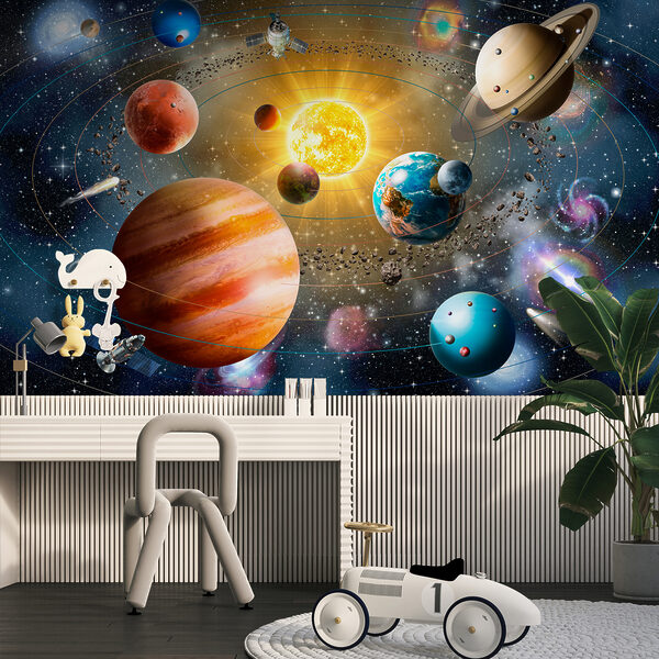 Planeten en sterren in de ruimte Planeten en sterren in de ruimte