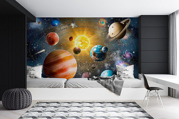 Planeten en sterren in de ruimte Planeten en sterren in de ruimte