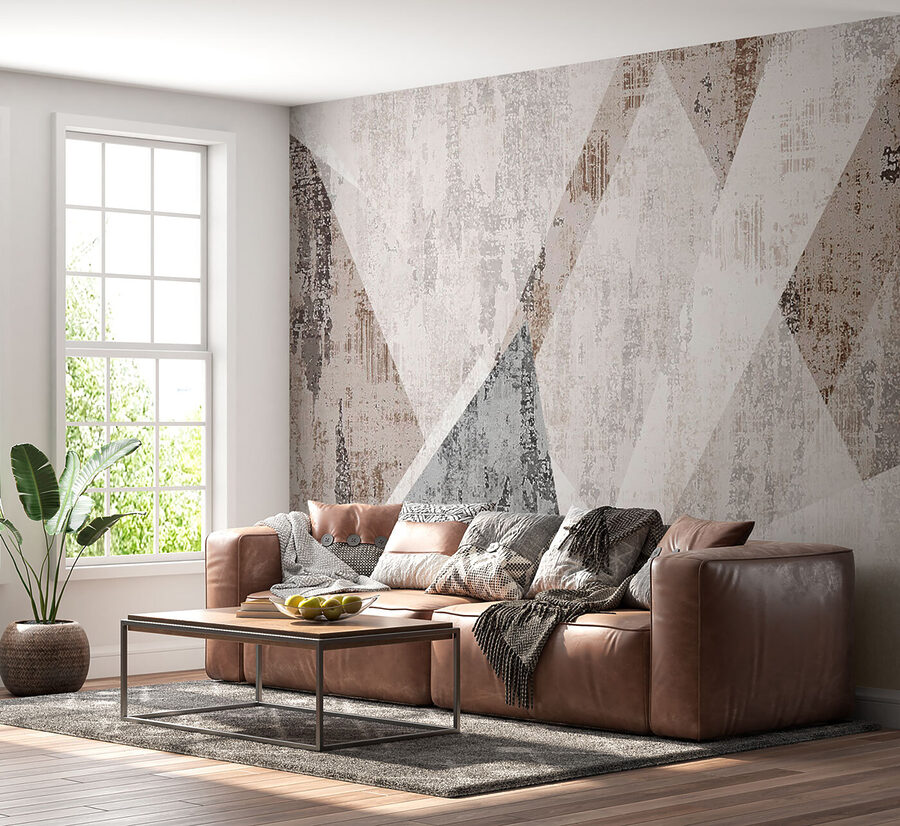 Abstracte geometrische textuur in neutrale tinten