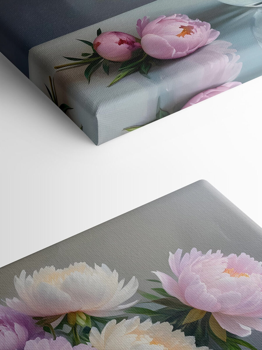 Vaas met bloemen op een tafel Vaas met bloemen op een tafel