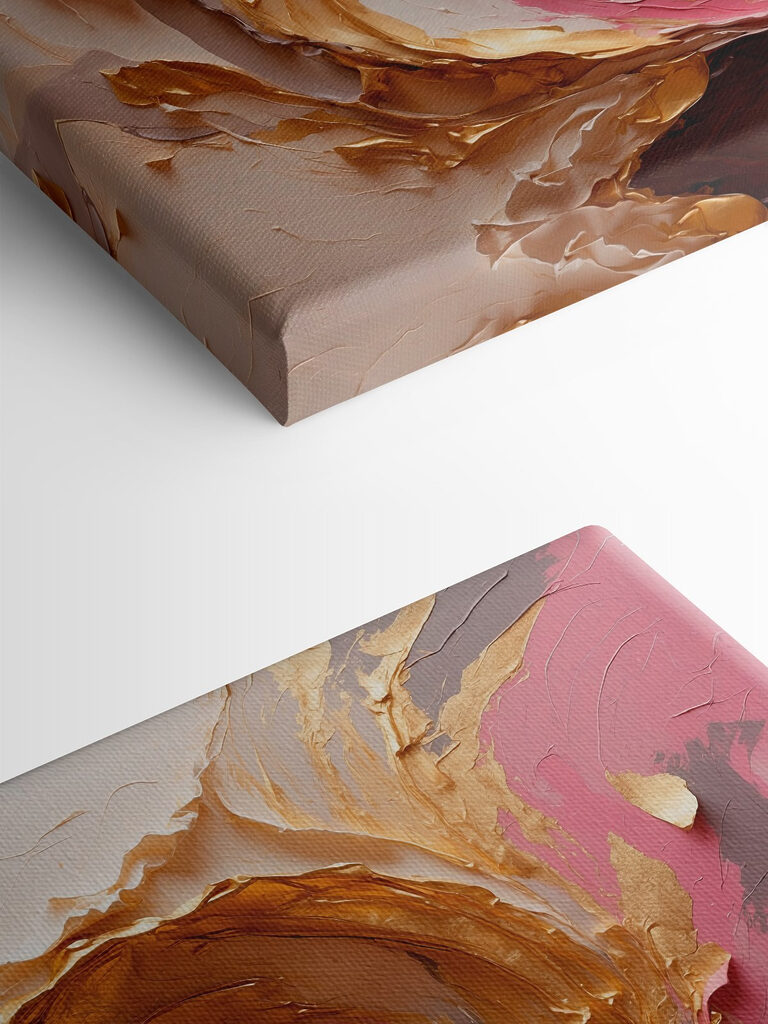 Swirl of paint on a wall