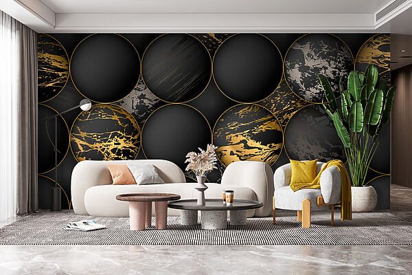 Elegante bollen met metallic spetters Elegante bollen met metallic spetters