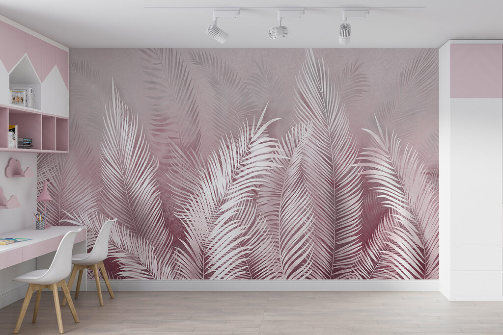 A white feathers on a pink background A white feathers on a pink background