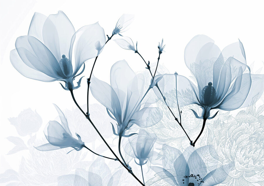 Delicate bloemen in zachte tinten