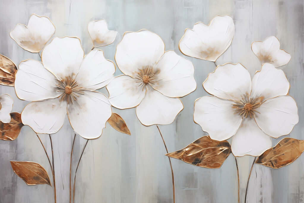Delicate bloemen met elegante accenten Delicate bloemen met elegante accenten