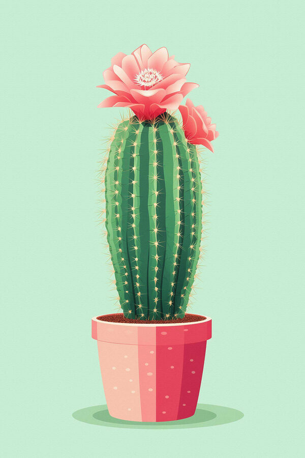 Cactus met een bloem erin Cactus met een bloem erin