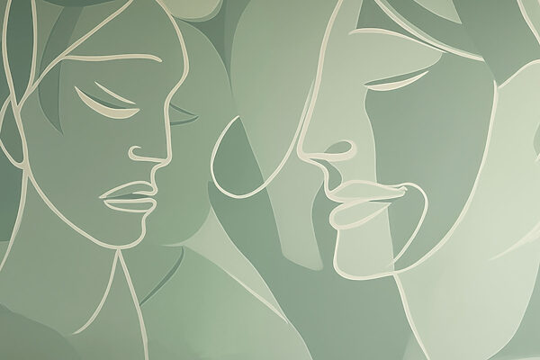 Tekening van een vrouw’s gezicht Tekening van een vrouw’s gezicht
