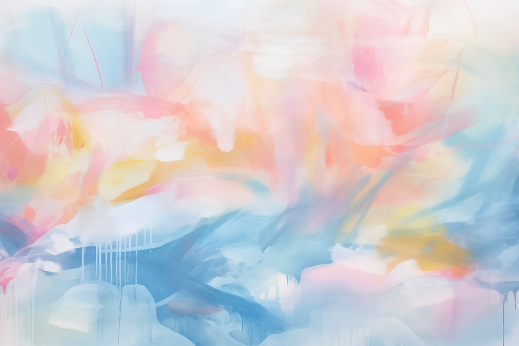 Schilderij van een kleurrijke lucht Schilderij van een kleurrijke lucht