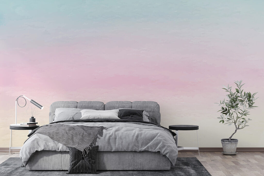 Soft, pastel hues of calm serenity
