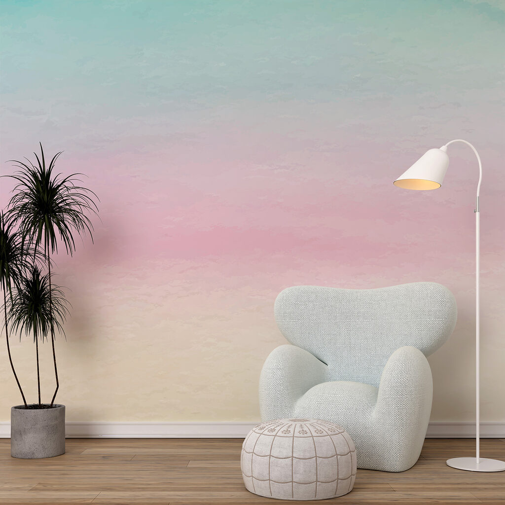 Soft, pastel hues of calm serenity