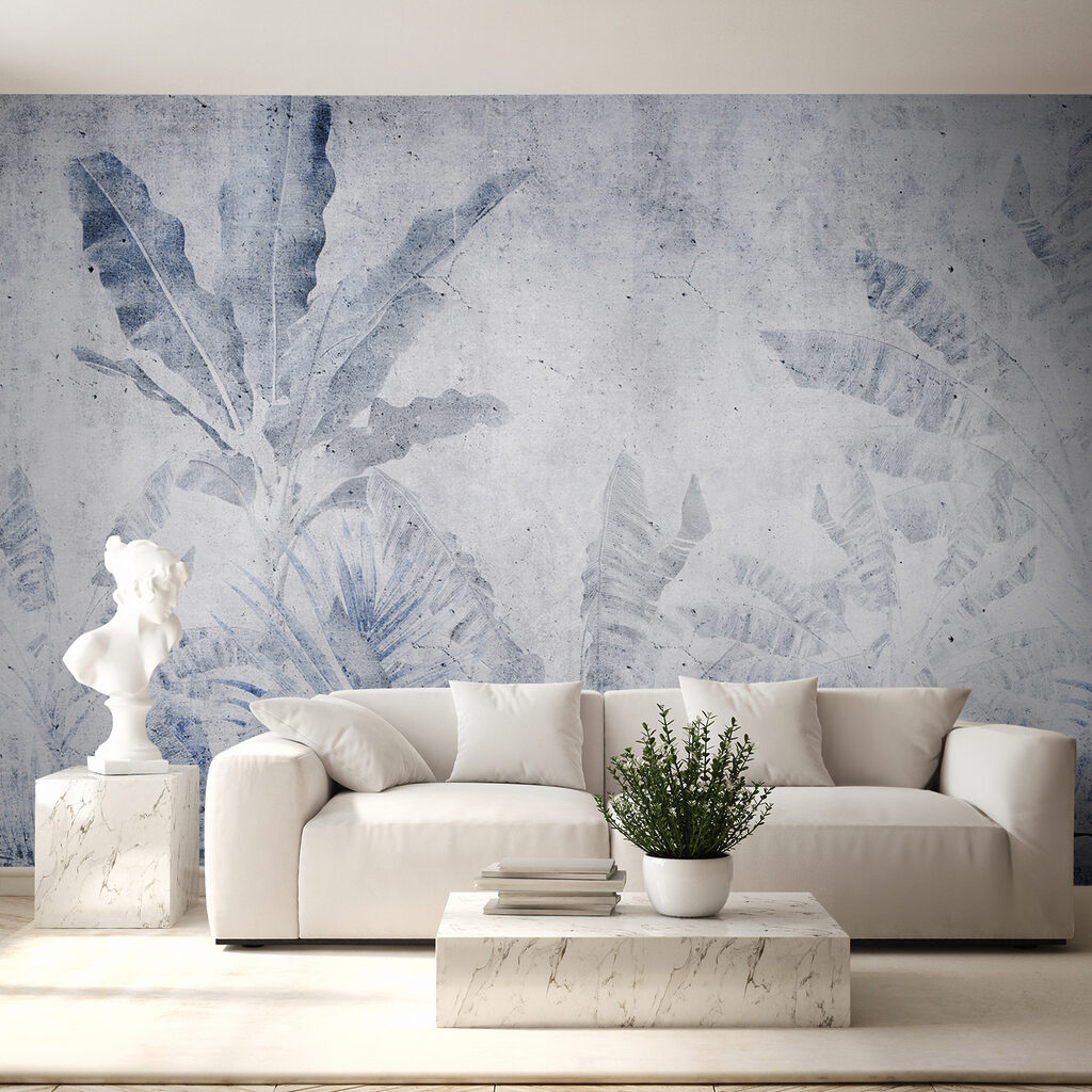 Abstract foliage in muted tones