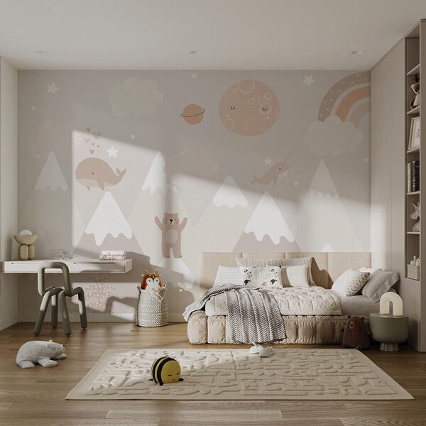 Een muurschildering van een cartoonlandschap u99206pir2ms 600x600 - Een muurschildering van een cartoonlandschap