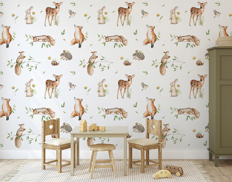Een patroon van dieren en planten Een patroon van dieren en planten